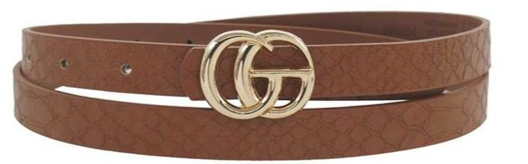 Gia Small Gold Buckle Belt