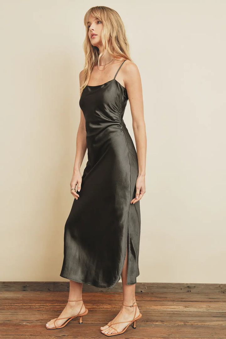 Satin Midi Dress