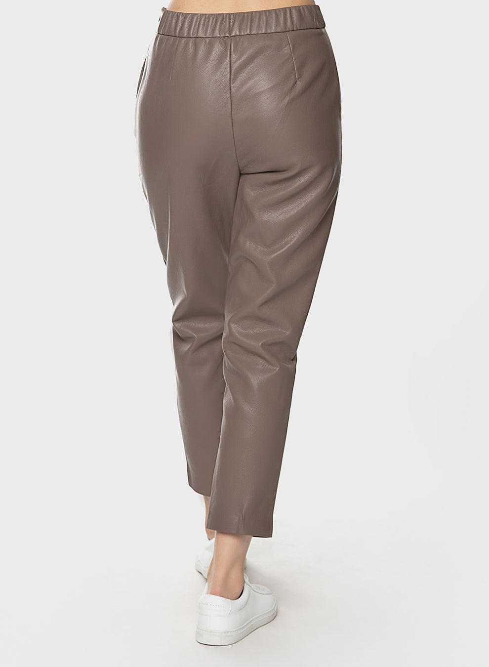Faux Leather Straight Leg Pant