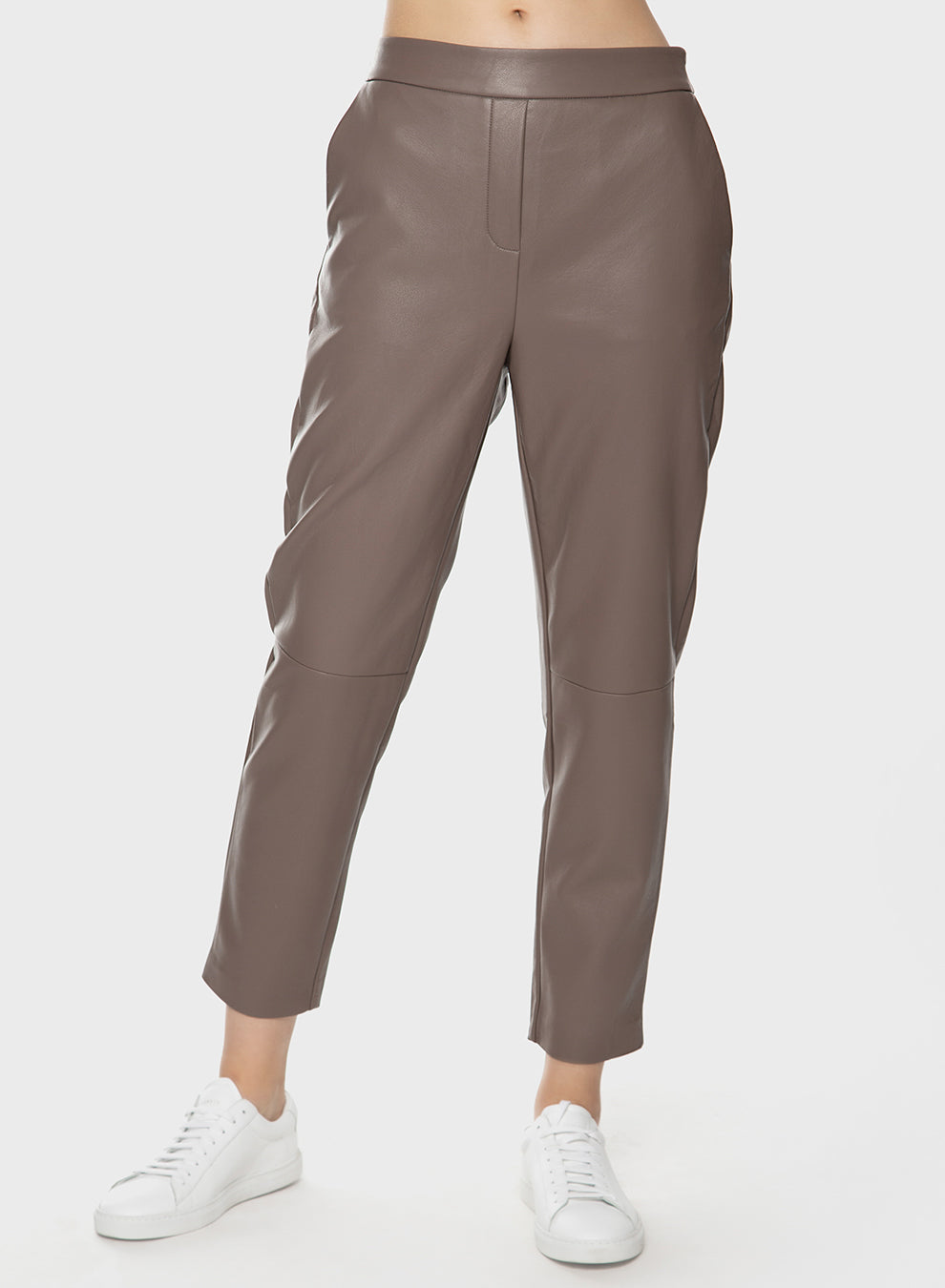 Faux Leather Straight Leg Pant