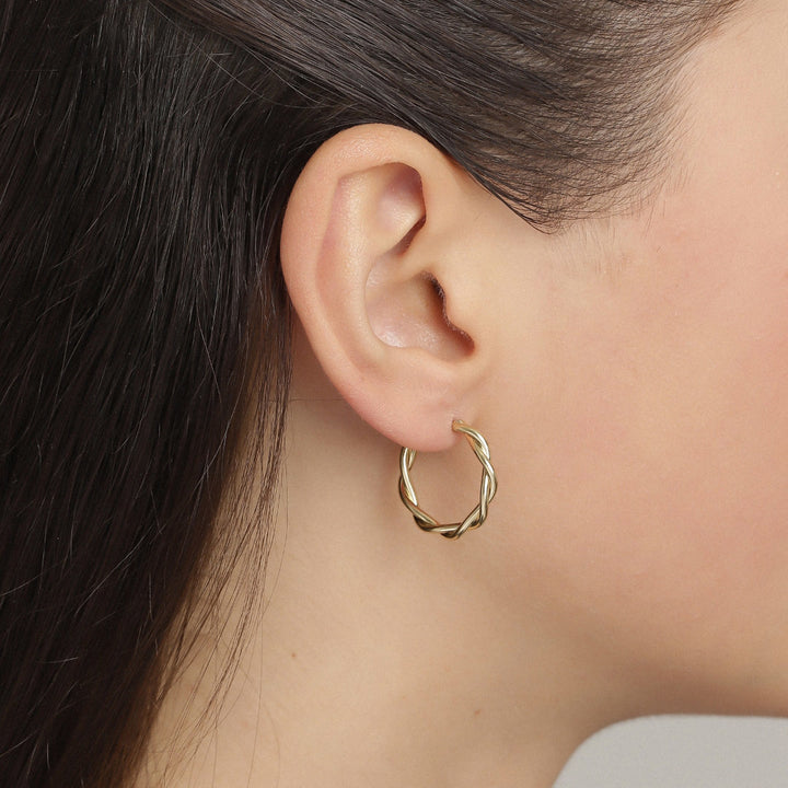 Naja Small Twist Hoops