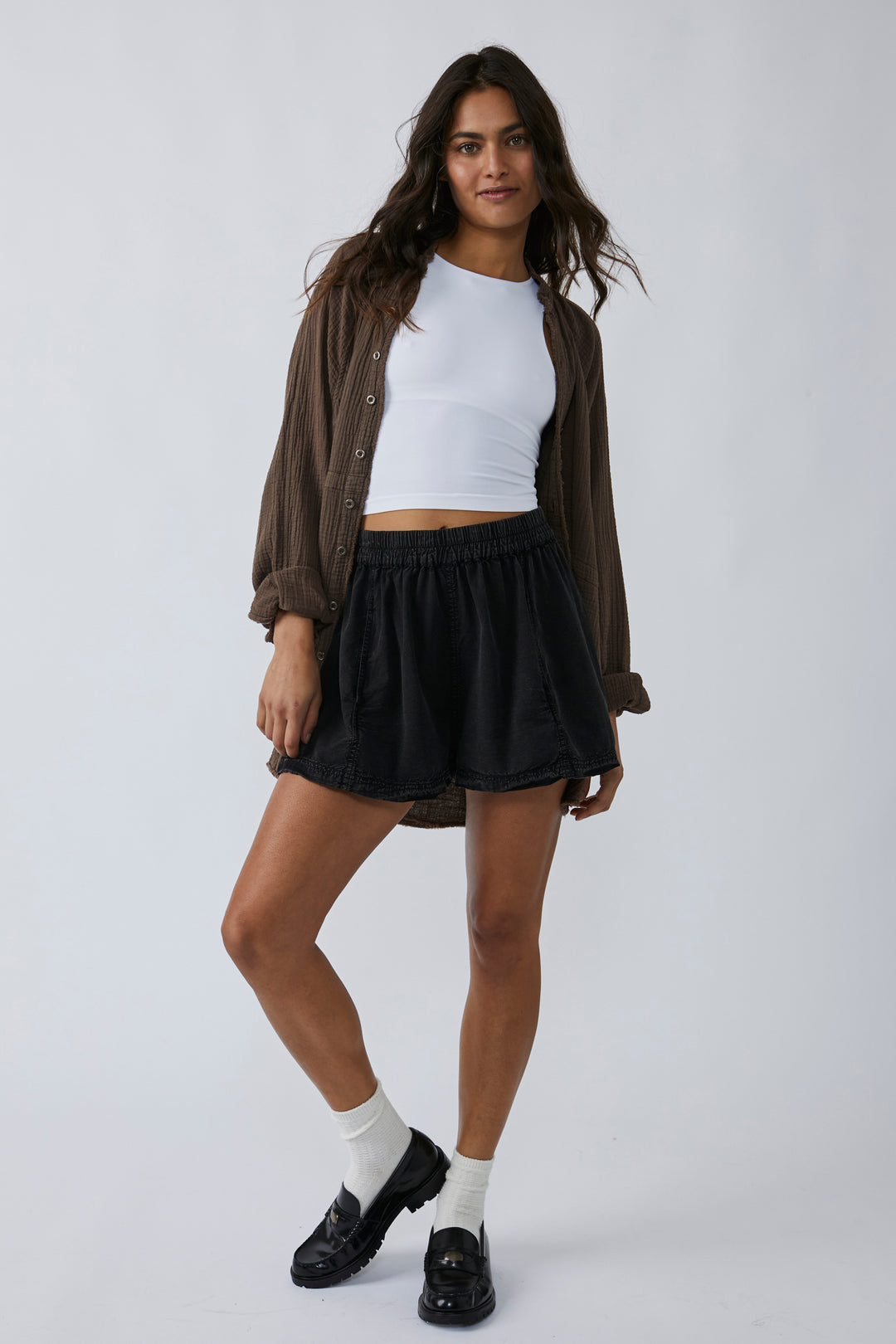 Get Free Poplin Pull-On Shorts