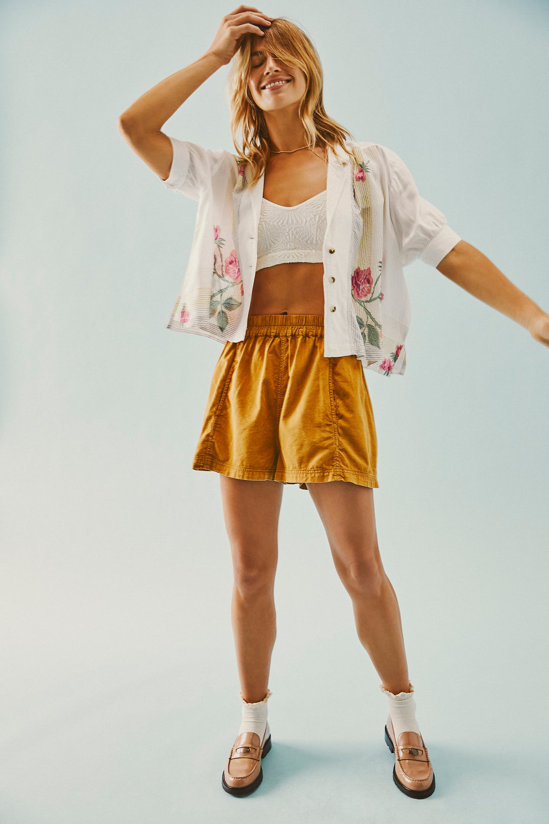 Get Free Poplin Pull-On Shorts