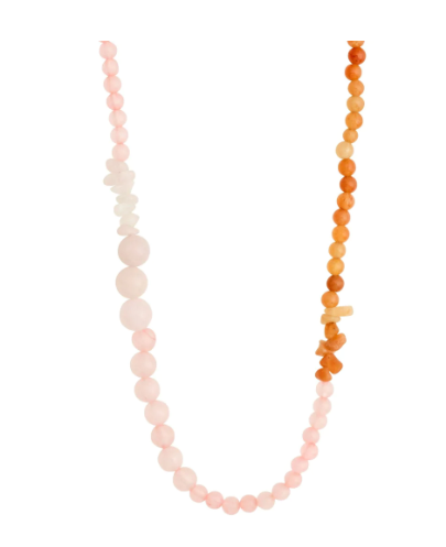 Soulmates Rose quartz & Red Aventurine Necklace