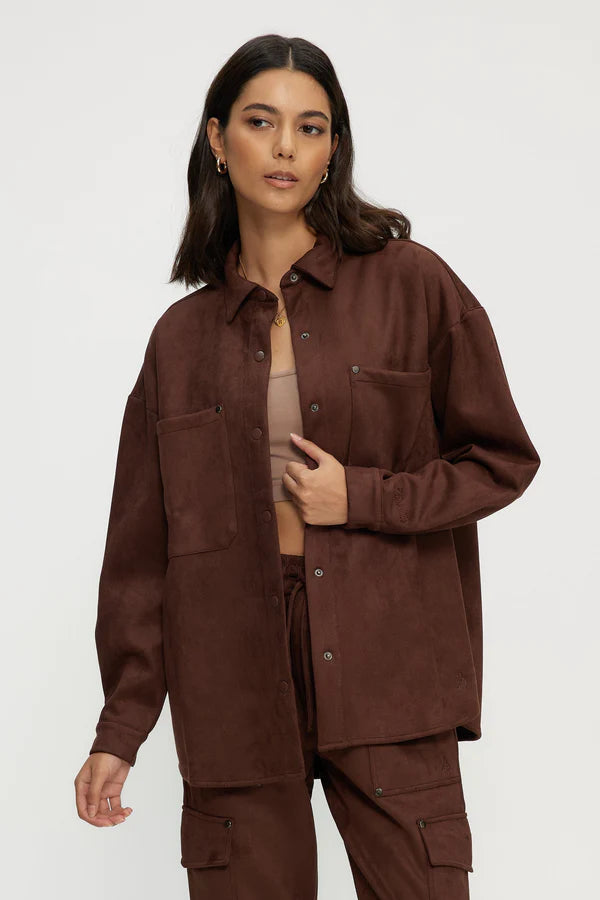 Suede Oversized Shacket