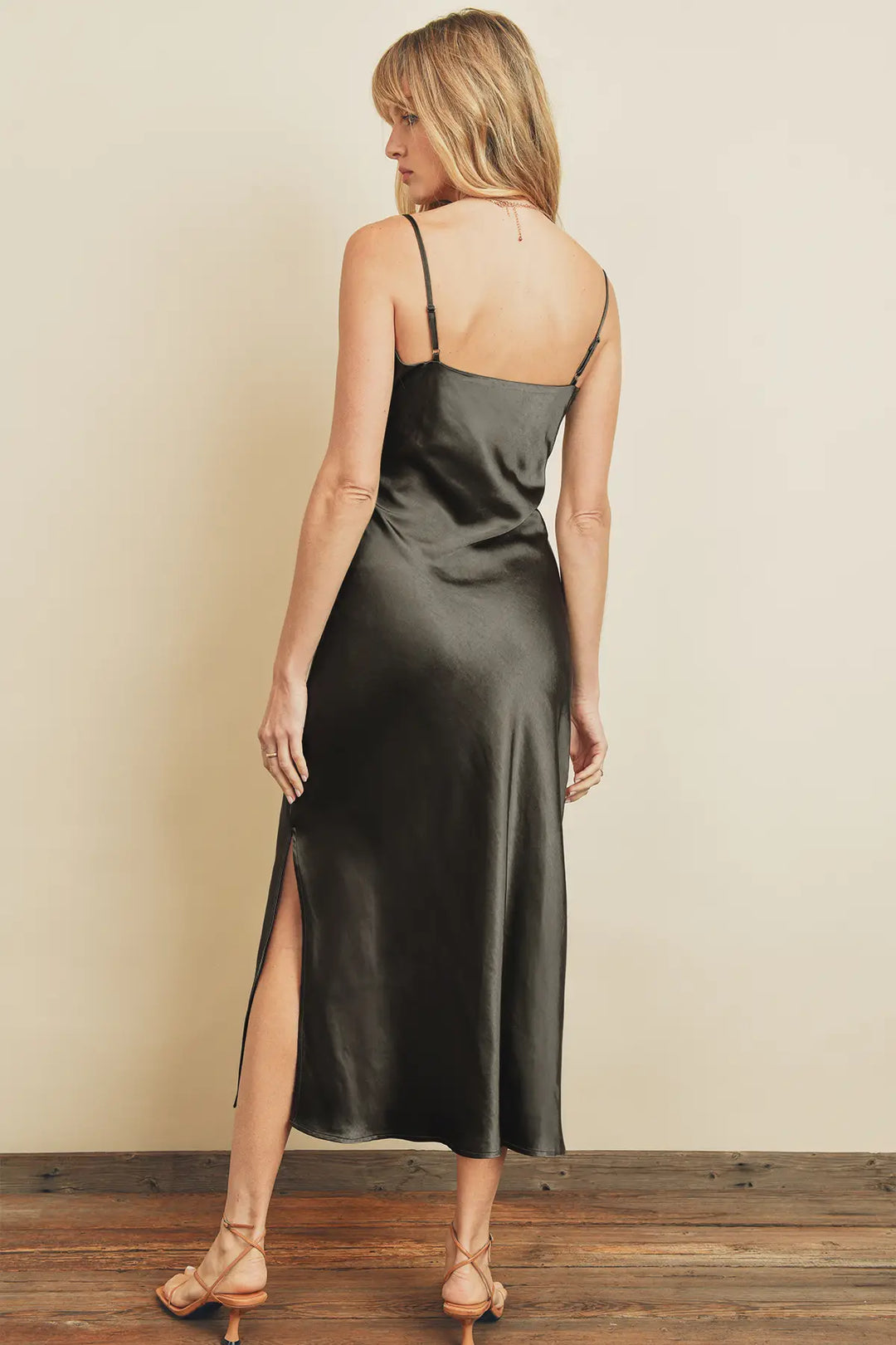 Satin Midi Dress