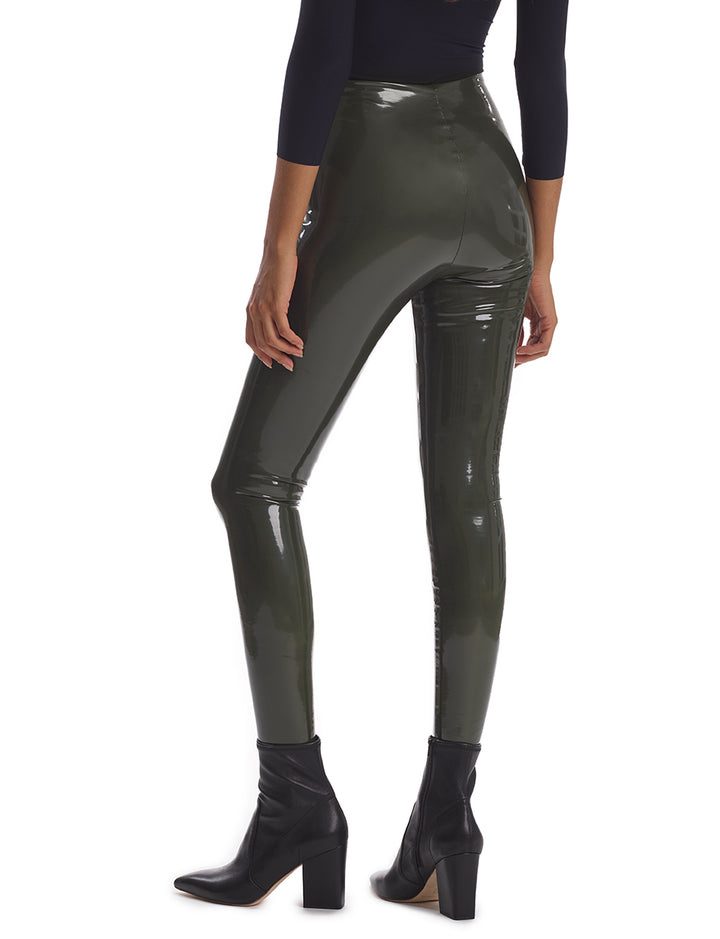 Faux Patent Leather Legging