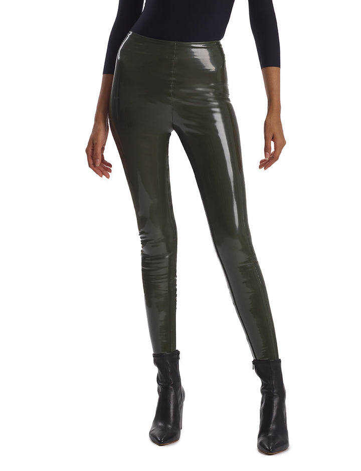 Faux Patent Leather Legging