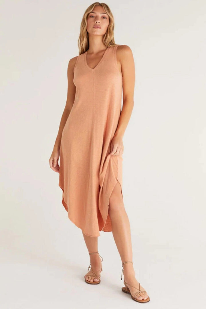 Reverie Slub Midi Dress